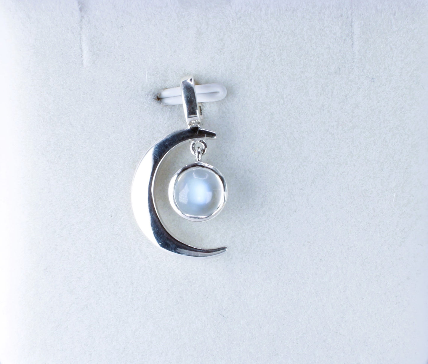 Enchanting Moonstone Crescent Pendant