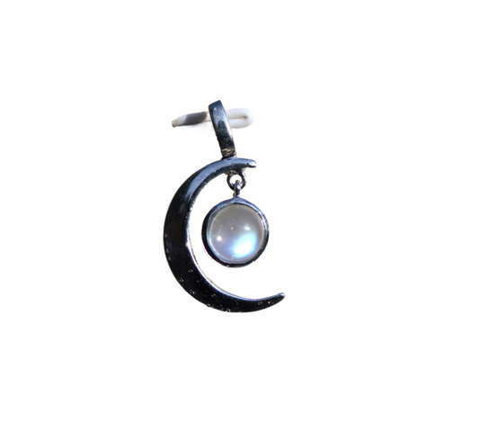 Enchanting Moonstone Crescent Pendant